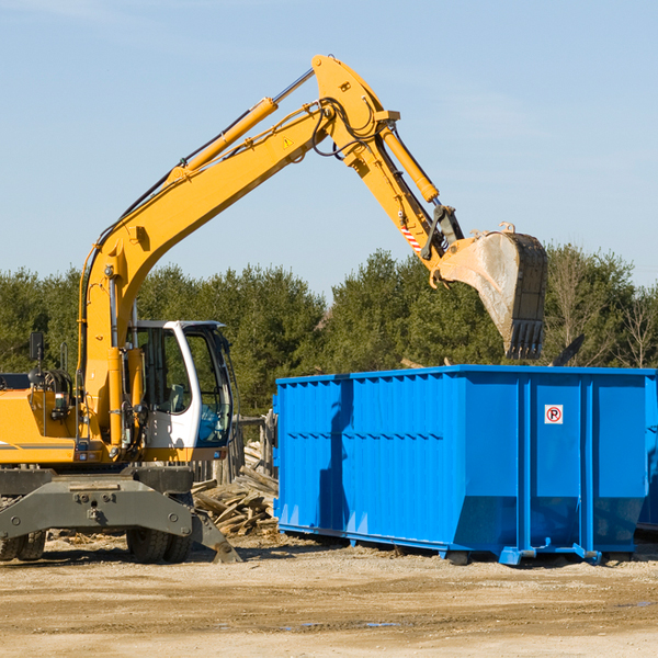 can i choose the location where the residential dumpster will be placed in Milanville Pennsylvania